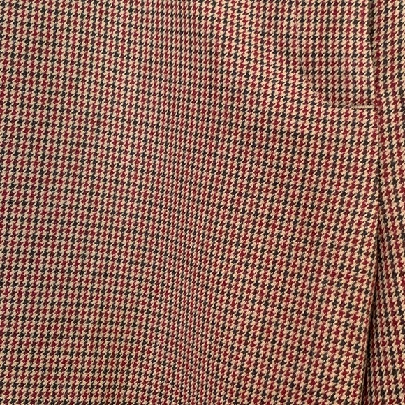 🌸ROZ & ALI Brown & Red Houndstooth Dress Pants 6 - Picture 6 of 13